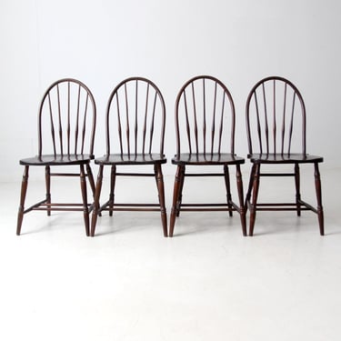 antique Phoenix Chair Co Windsor dining chairs set of 4 