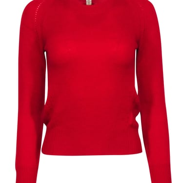 Burberry - Red Cashmere Knit Sweater Sz XS