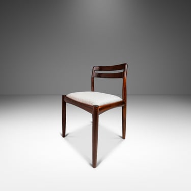 Danish Modern Model 382 Dining Chair, Accent Chair, Desk Chair in Solid Mahogany & Bouclé by H.W. Klein for Bramin Møbler, c. 1960's 