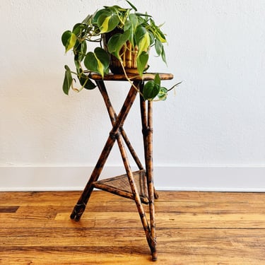 Bamboo Plant Stand Side Table