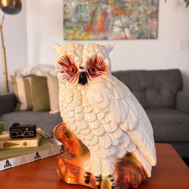 Vintage LARGE Owl Coin Bank | Piggy Bank | Statue 
