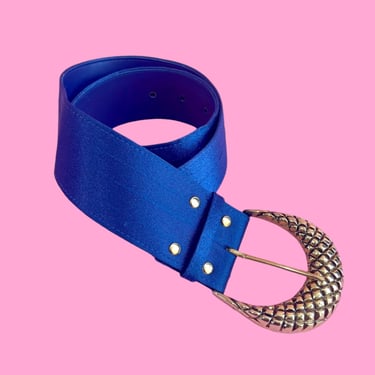 Blue Satin Belt