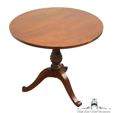 ETHAN ALLEN Cherry Old World Treasures 28" Round Accent Table 29-8906 