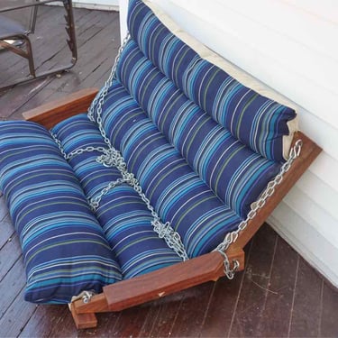 Outdoor 'Nags Head Hammock Sunbrella Fabric  Brazilian Teak Frame