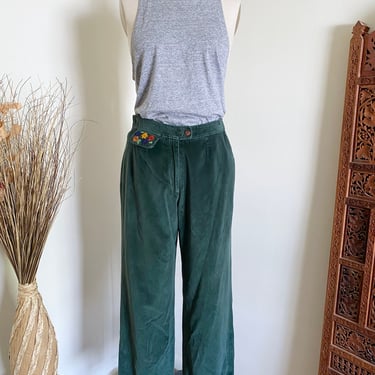 Vintage Velvet Trousers by JC De Castelbajac, Rare Designer 