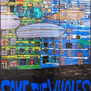 Friedensreich Hundertwasser Save the Whales Song of the Whales Offset Litho 