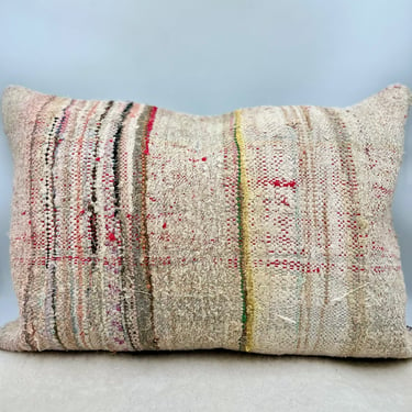 Handwoven Stripe Kilim Pillow `