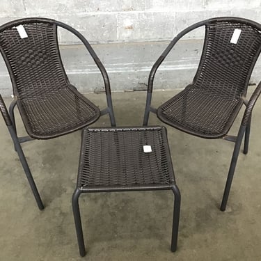 Faux-Rattan Patio Set (3 Pc) (Seattle)