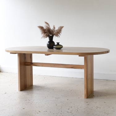 Oval Timber Dining Table 