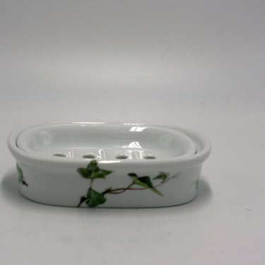 vintage ljette porcelain soap dish 