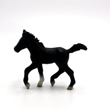 vintage Schleich Am Limes 69 black foal or horse 
