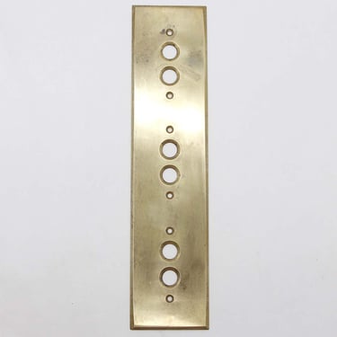 Vintage 6 Button Brass Elevator Plate Cover