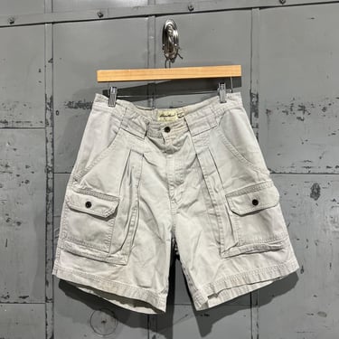 32” 90s Eddie Bauer beige guide hiking cargo shorts  Loose Fit Aesthetic Streetwear Basic Essential size 