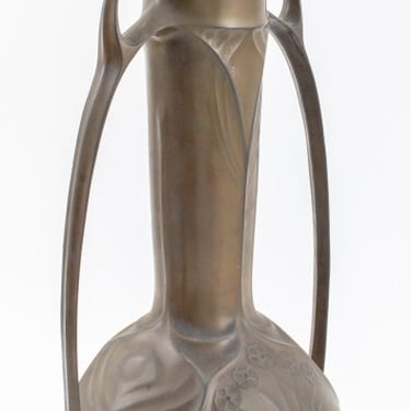Art Nouveau Tall Bronze Vase