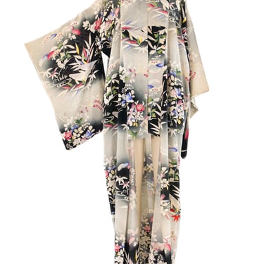 Floral Printed Ombre Kimono