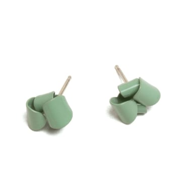 Asymmetrical Folded Studs - Tiny, Willow