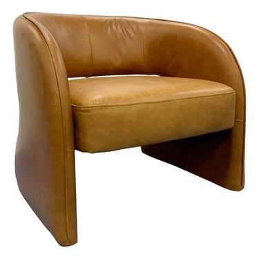 Mod Cognac Leather Lounge Chair