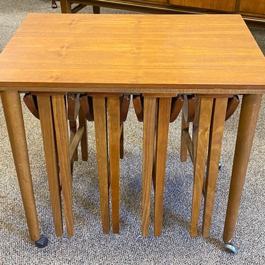 Item #DA44 Set of Mid Century Modern Teak Nesting Tables c.1960