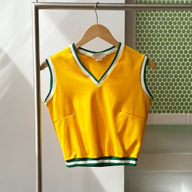 Yellow and Green Cheerleading Vest