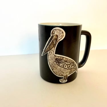 Vintage 1970s Pelican Ceramic Mug 