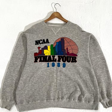 Vintage 1989 NCAA Final Four Seattle Crewneck Sz. XL