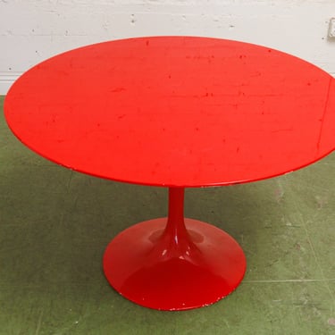 Vintage Red Tulip Dining Table