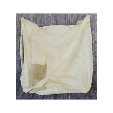 Prairie Dress Bag Ivory Embroidered Organic Cotton Cross Body Flag Purse 