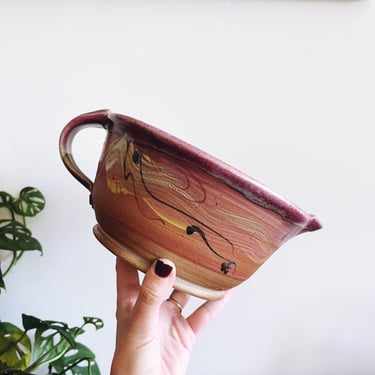 Vintage Studio Pottery Signed Ceramic Bowl 