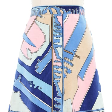 Averardo Bessi Printed Velvet Mini Skirt