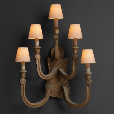 Massive Wood Theater Sconce