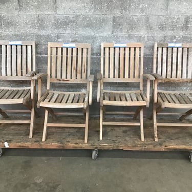 David Smith Teak Patio Chair Set (4 Pc) (Seattle)