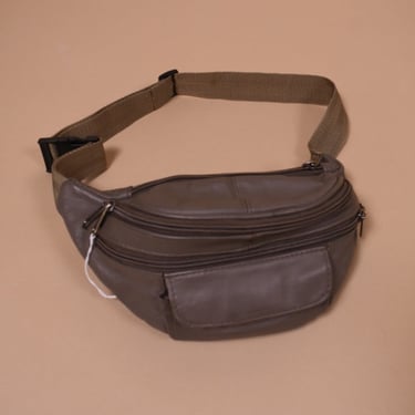 Light Brown Leather Fanny Pack