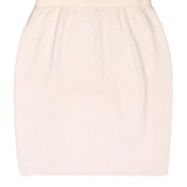 St. John - Cream Knit Pencil Skirt Sz 14