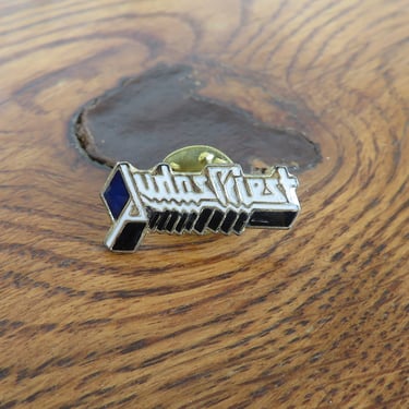 Vintage 80's Judas Priest Pinback Lapel Pin 