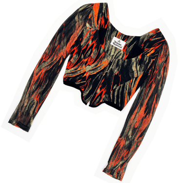 Vivienne Westwood S/S 2020 flame print corset