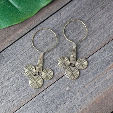 Three Disc Earrings