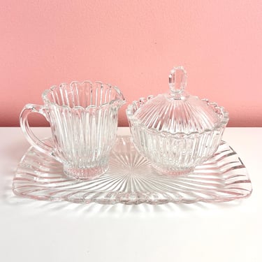 Art Deco Cream & Sugar Set by Mikasa 