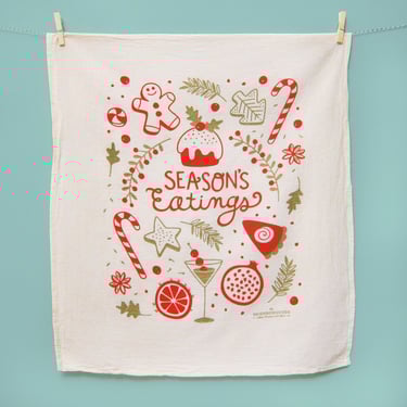 Season's Eatings Dish Towel - SECONDS