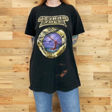 Vintage Jethro Tull 1989 World Tour Rock Island Rock Band Music Tee Shirt T-Shirt 