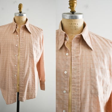 1970s Mocha Brown Long Sleeve Shirt 