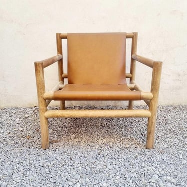Mid Century Lounge Armchair / Branko Uršič Design / Model Barbara / Stol Kamnik / Scandinavian Design /Brown Leather Chair /Yugoslavia /'60s 