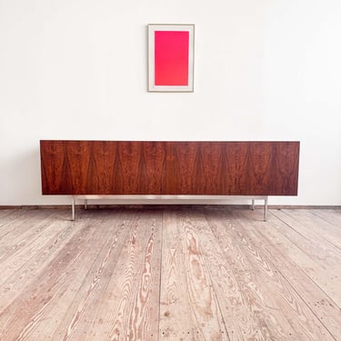 Minimalist Mid Century Credenza or Sideboard Modell B40 in Rosewood by Dieter Waeckerlin, Behr, Germany, 1950s 