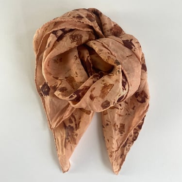 botanically rose-dyed silk scarf 