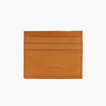 Leather Cardholder in Saddle