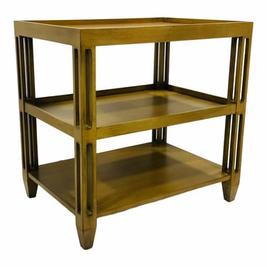 Mr. & Mrs. Howard Modern Light Wood Three-Tiered Ronnie Tray Top End Table