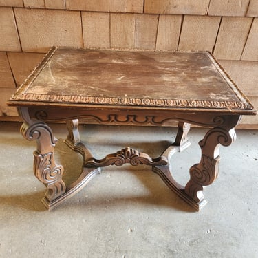 Decorative Wood Side Table 25.75" x 19" x 17.75"