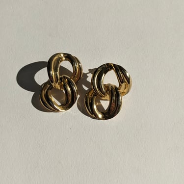 Vintage Gold Dropped Link Earrings
