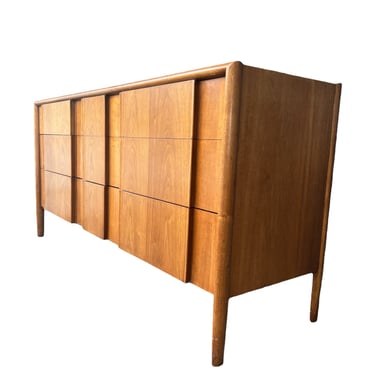 Free Shipping Within US - Vintage Mid Century Modern 9 Drawer Dresser Cabinet Storage Drawers 