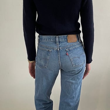 70s Levis 701 faded jeans / vintage Levis 501 701 womens button fly high waisted jeans made USA | 29 x 32 