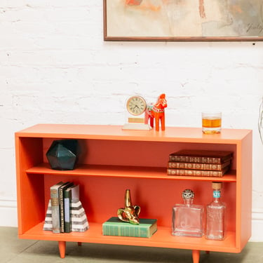 Orange Vintage Display Cabinet